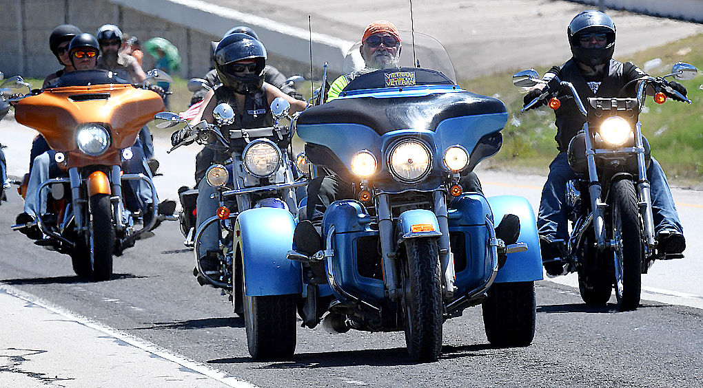 Hundreds of bikers ride in 9/11 memorial